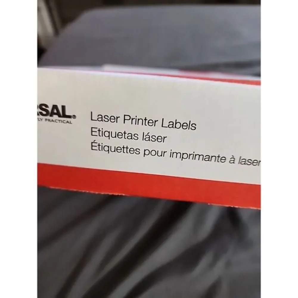 Incomplete Universal Office‎ 80004 Laser Printer Permanent Labels, 2 X 4, White